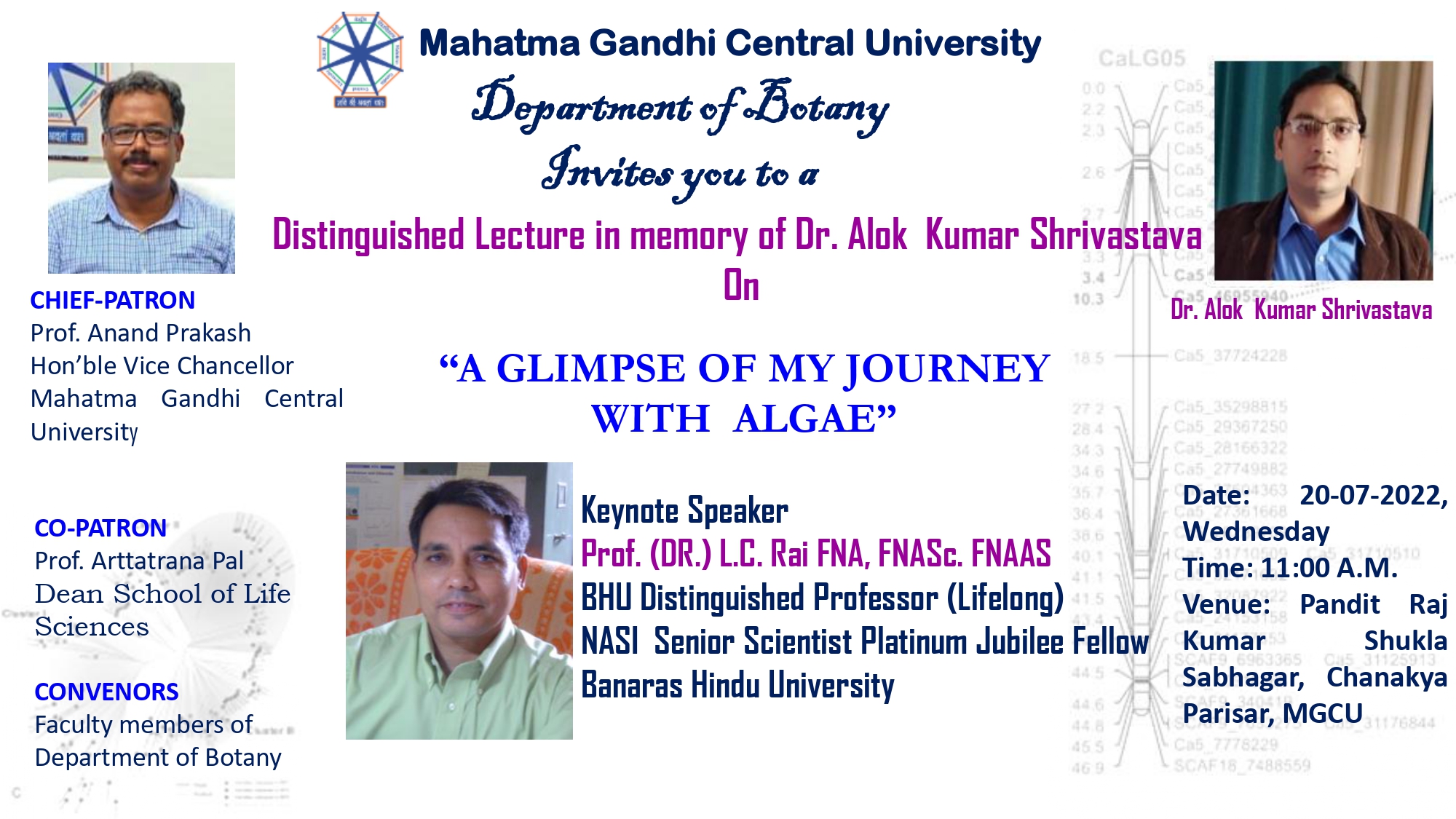 Distinguished lecture in memory of Dr. Alok Kumar Shrivastava