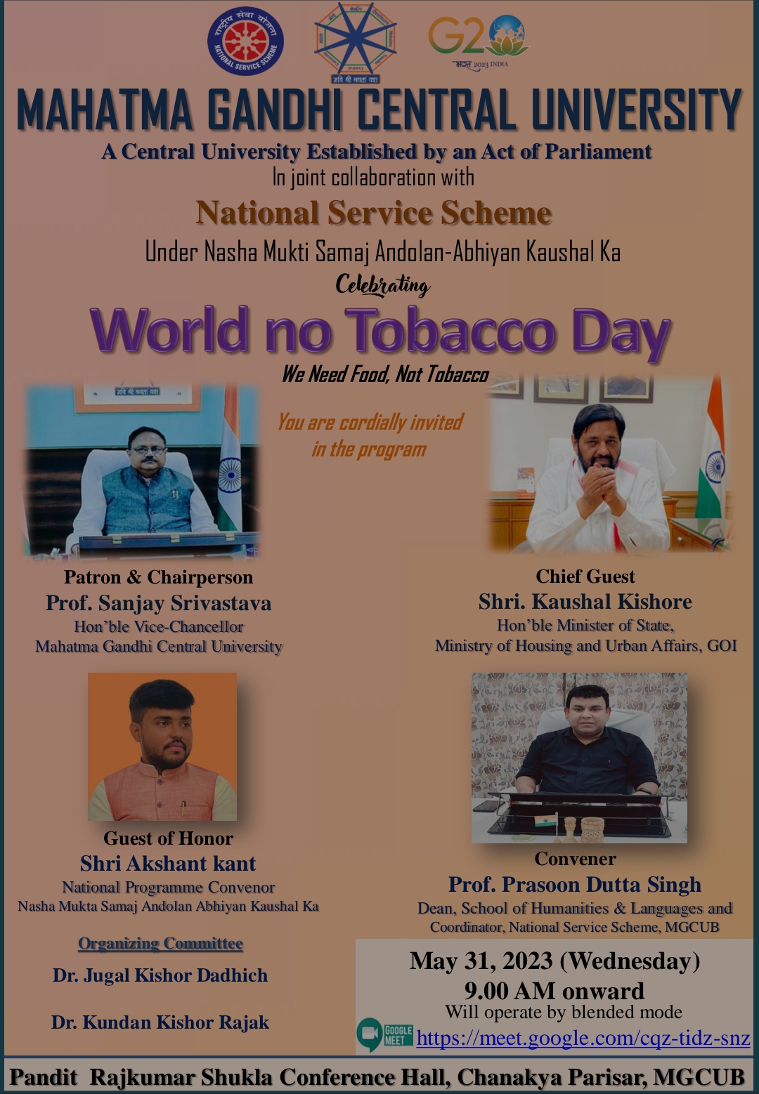 World no Tobacco Day Celebration